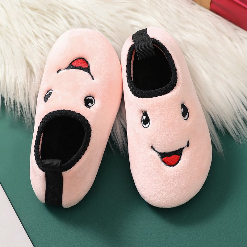 Chlapci Dívky Cartoon Thermal Soft Non-slip Slippers For Winter Indoor