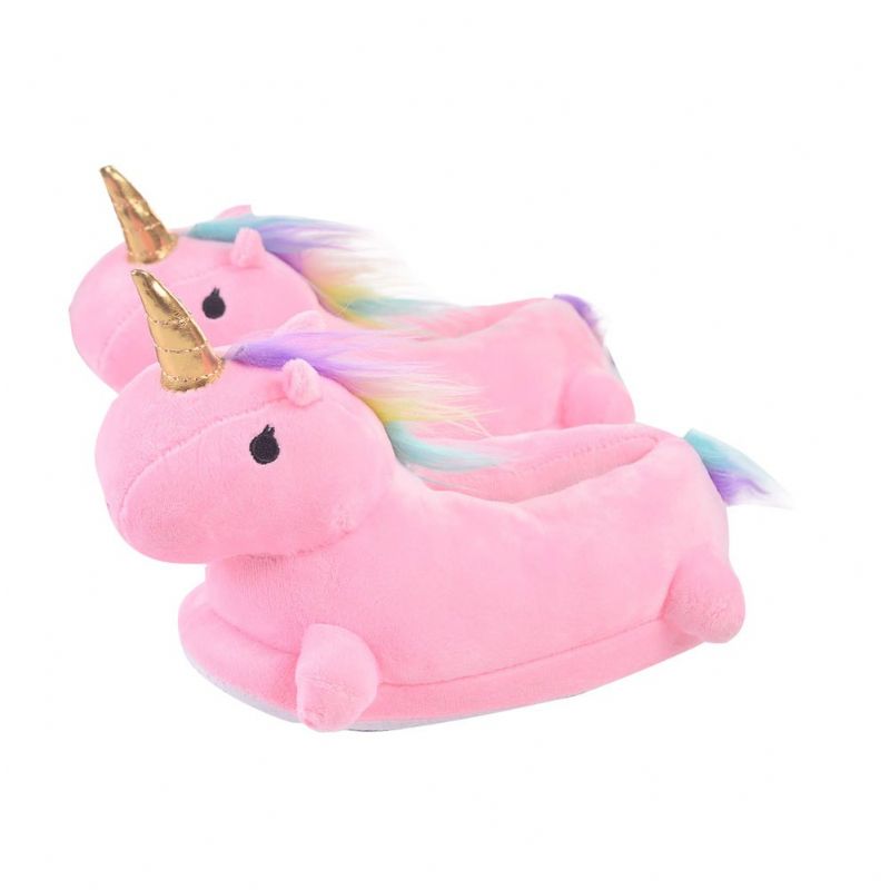 Dívčí Pantofle Unicorn Design S Měkkou Podrážkou Protiskluzové Zateplené Domácí Boty Na Zimu