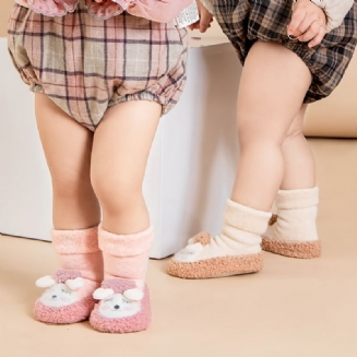 Dětské Dívčí Tlusté Termopodlahové Ponožky High Top Indoor Slipper Winter New