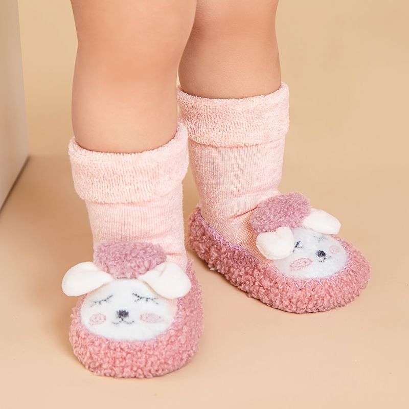 Dětské Dívčí Tlusté Termopodlahové Ponožky High Top Indoor Slipper Winter New