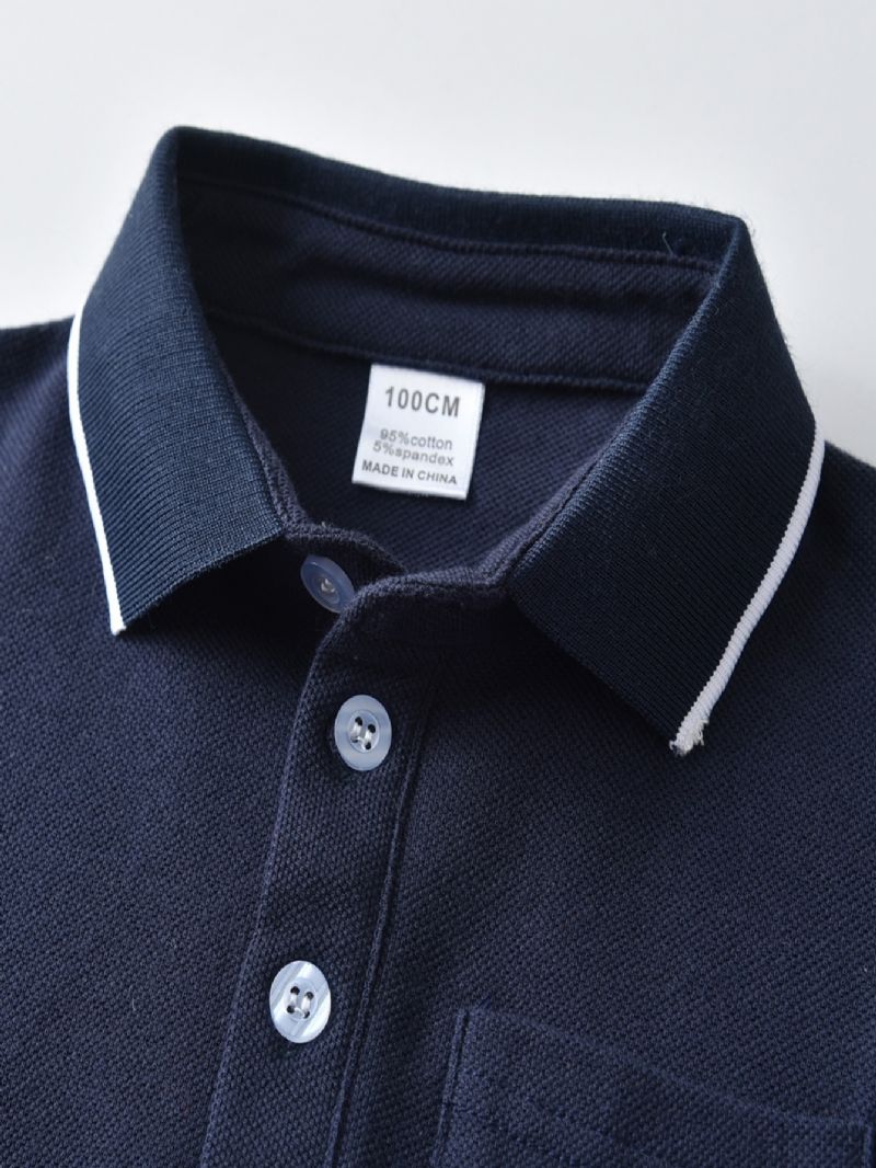 2ks Chlapci Short Sleeve Polo Shirt Casual Kalts Set