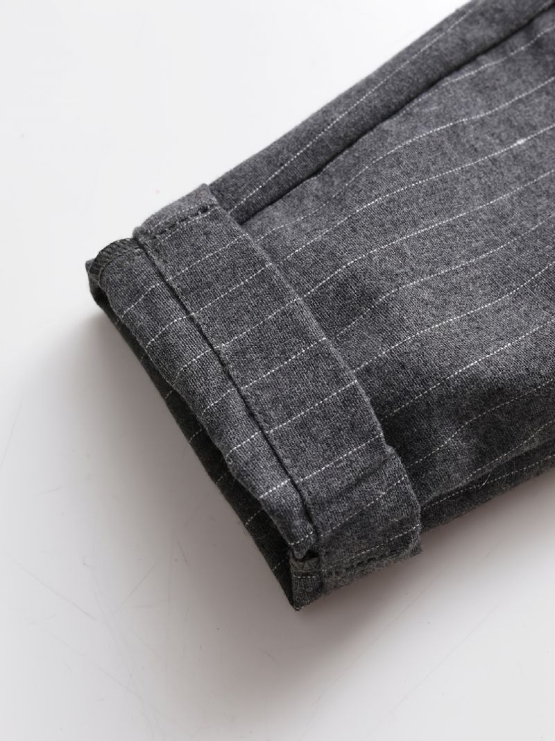 Batole Chlapci Gentleman Outfits Kostkovaná Košile S Motýlkem A Podvazkové Kalhoty Set Dětské Oblečení