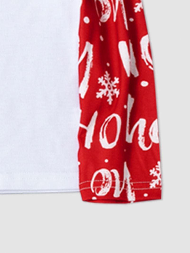 Chlapci Christmas 2 Letter Pattern Fawn Homewear Two Piece Set