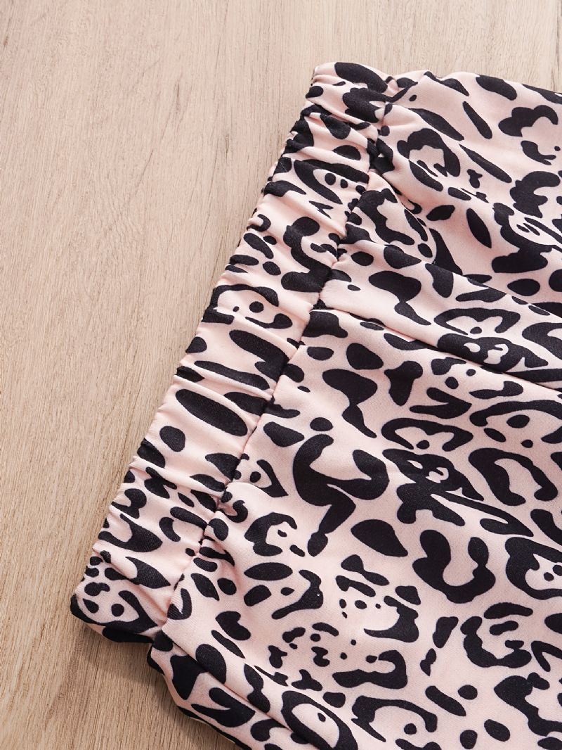 Chlapecká Mikina S Dlouhým Rukávem A Odpovídající Kalhoty S Leopardím Potiskem