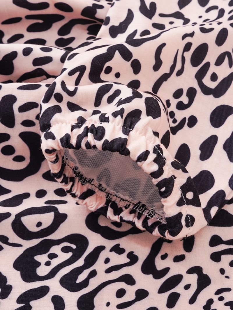 Chlapecká Mikina S Dlouhým Rukávem A Odpovídající Kalhoty S Leopardím Potiskem