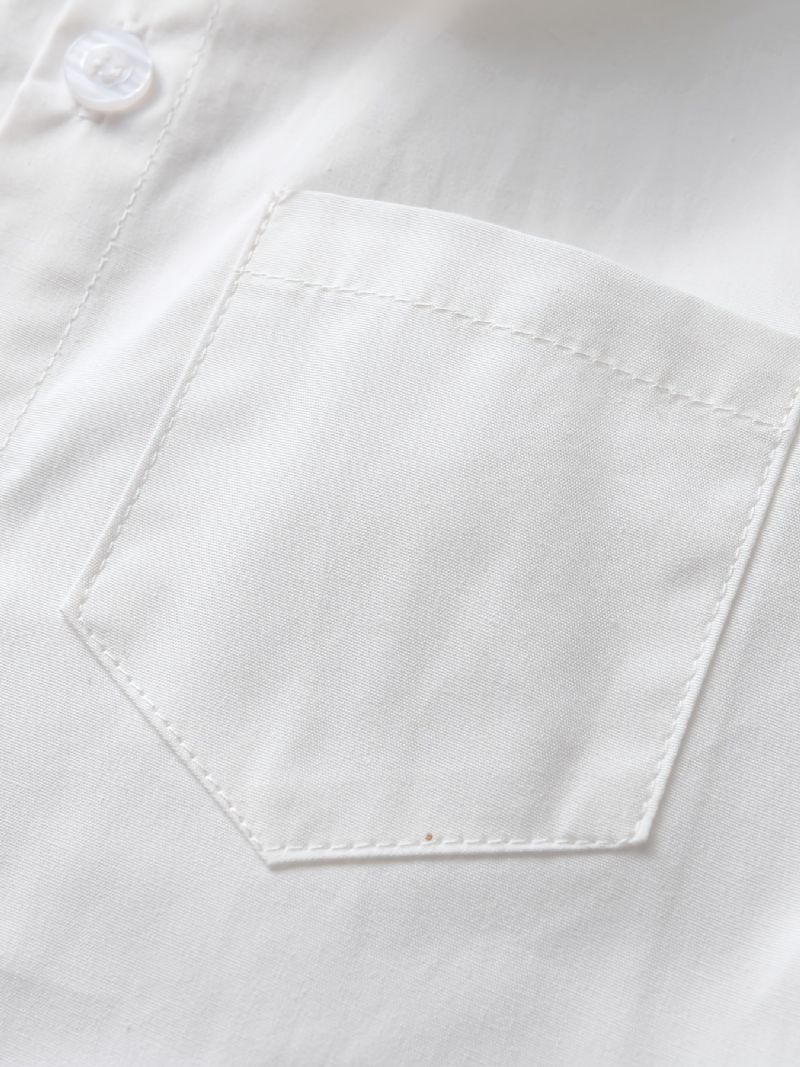 Chlapecký Gentleman Outfit Bílá Košile S Dlouhým Rukávem A Motýlkem A Suspender Kalhoty Set Oblečení