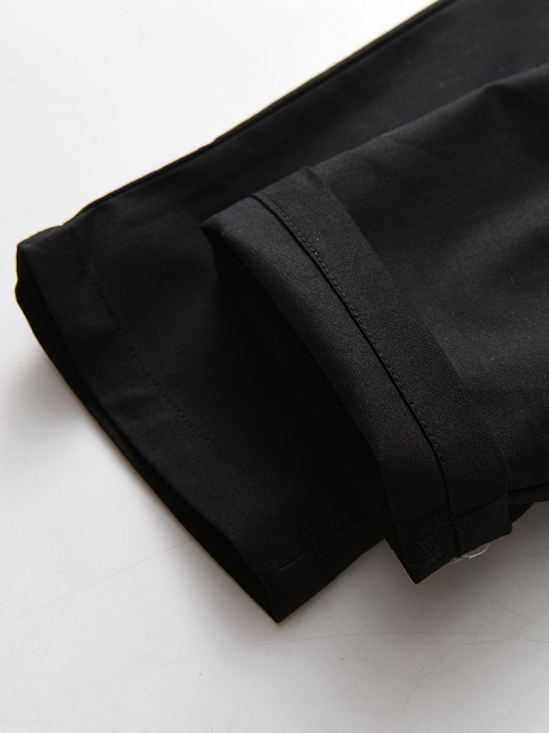 Chlapecký Gentleman Outfit Bílá Košile S Dlouhým Rukávem A Motýlkem A Suspender Kalhoty Set Oblečení