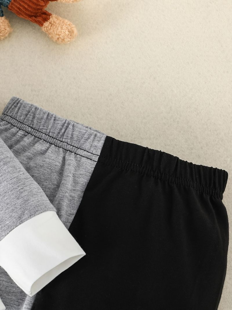 Chlapecký Pulovrový Top + Elastický Pas Kalhoty Set Dětské Oblečení Na Jaro Léto