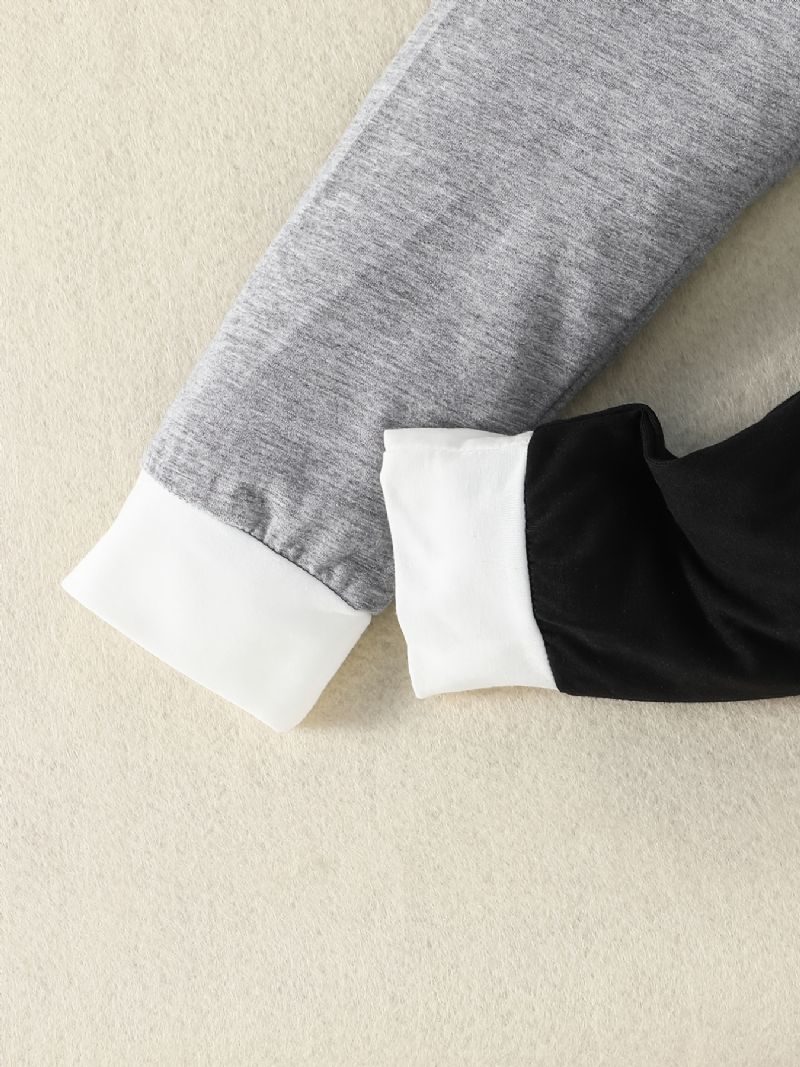 Chlapecký Pulovrový Top + Elastický Pas Kalhoty Set Dětské Oblečení Na Jaro Léto
