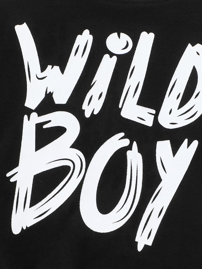 Chlapecký Top A Tepláky S Potiskem Wild Chlapci S Dlouhým Rukávem