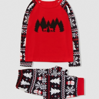 Chlapecký Vánoční Večírek Crew Neck Loungewear Set