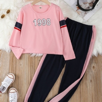 Dívčí Sportovní Outfit S Dlouhým Rukávem