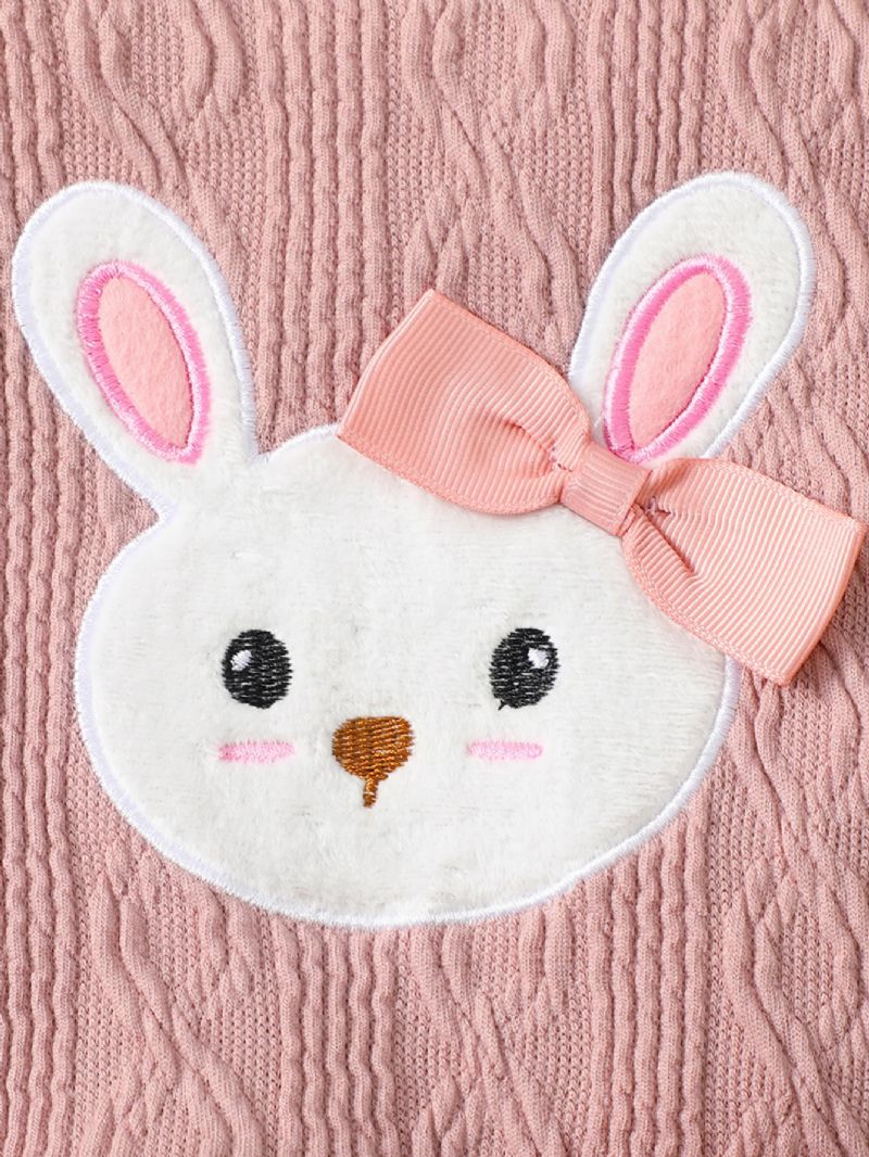 Dívčí Sukně Bunny Svetr S Kulatým Výstřihem A Dlouhým Rukávem