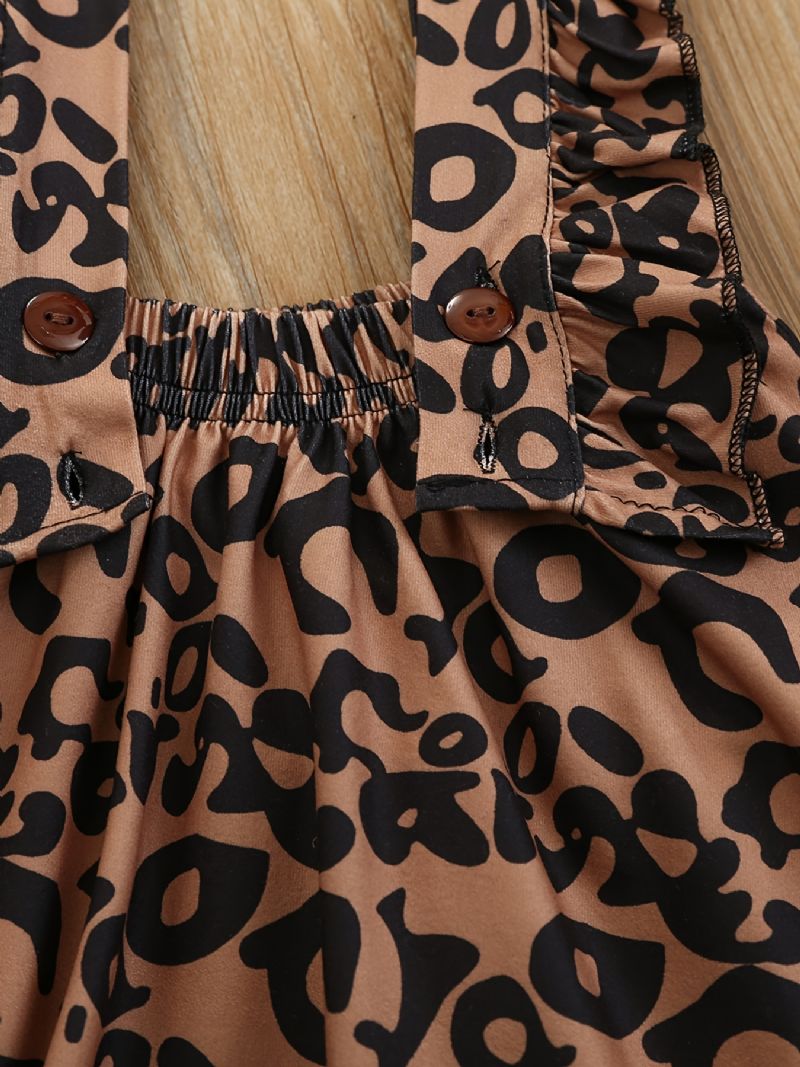 Dívčí Tílko + Sukně S Leopardím Potiskem Set Dětské Oblečení Na Léto