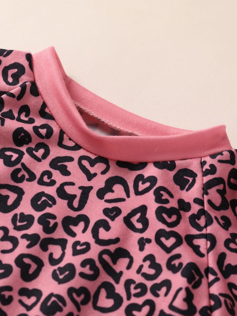 Sada 3ks Dívky Love Print Pink Set