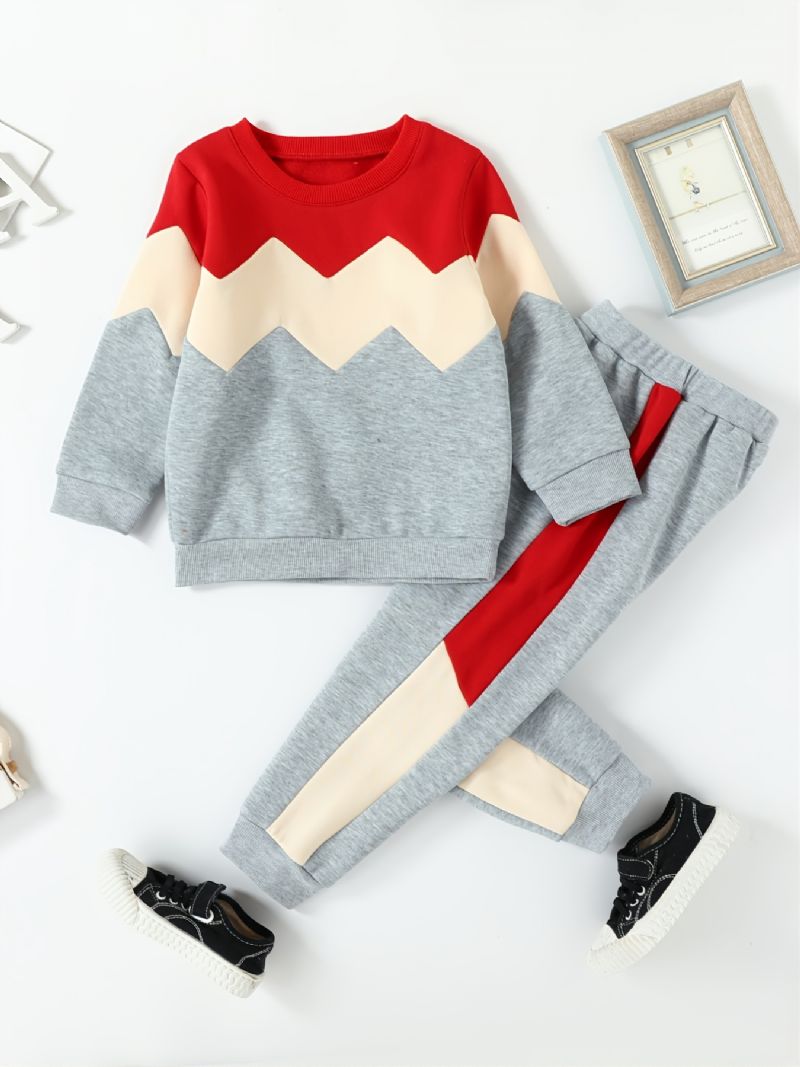 Sada Dívčích Mikin S Dlouhým Rukávem Patchwork Fleece