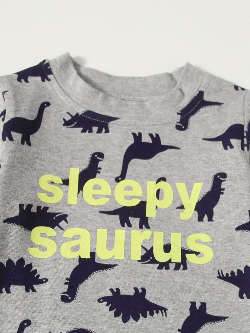 Sady Mikiny Kalhot S Potiskem Pro Miminka Pro Volný Čas Kresleného Dinosaura