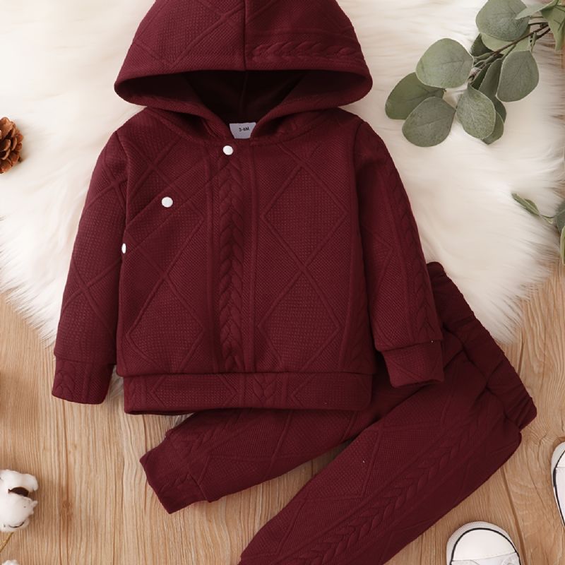 Unisex Jednobarevné Ležérní Dlouhý Rukáv Pruhovaná Mikina Kalhoty Set Chlapci Dívky Batolata