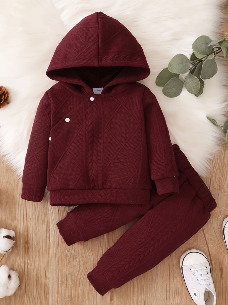 Unisex Jednobarevné Ležérní Dlouhý Rukáv Pruhovaná Mikina Kalhoty Set Chlapci Dívky Batolata