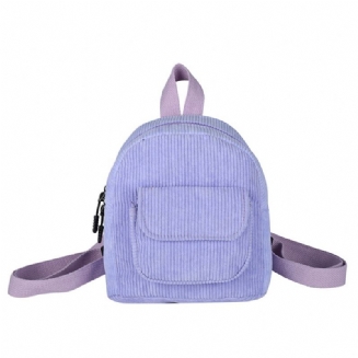 Dámský Mini Batoh Manšestr Dívčí Bookbags Retro Cestovní