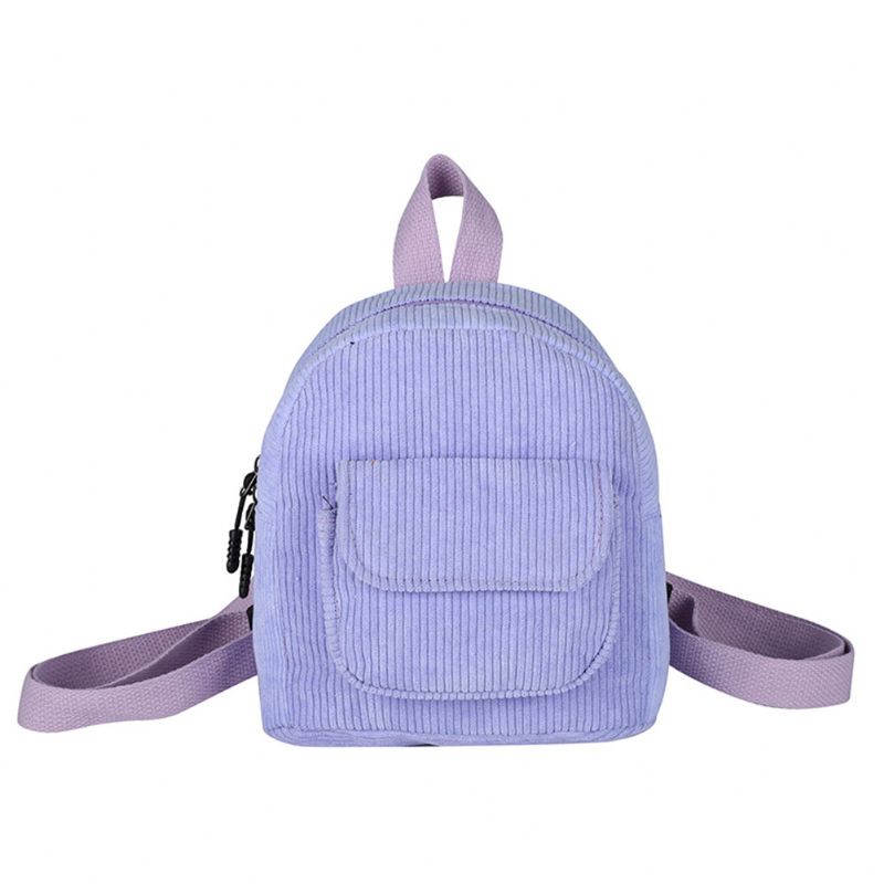 Dámský Mini Batoh Manšestr Dívčí Bookbags Retro Cestovní