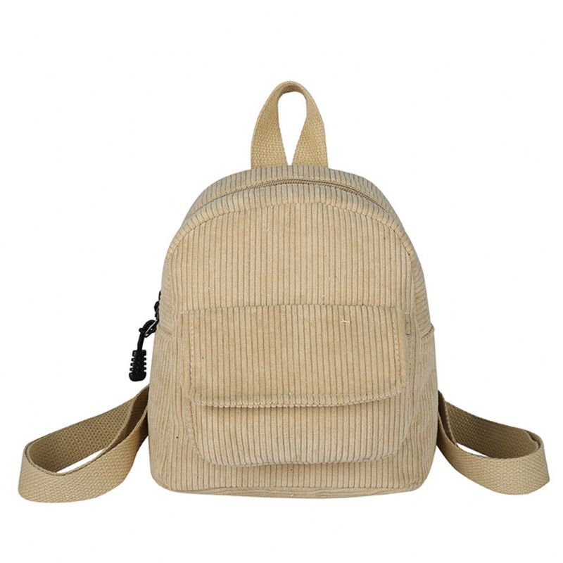 Dámský Mini Batoh Manšestr Dívčí Bookbags Retro Cestovní