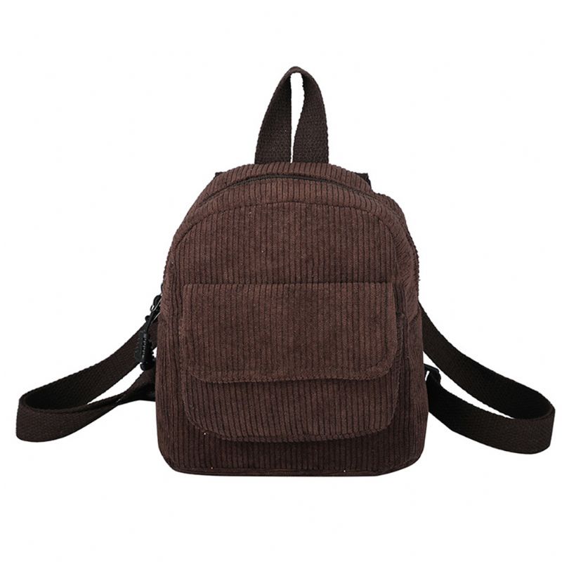 Dámský Mini Batoh Manšestr Dívčí Bookbags Retro Cestovní