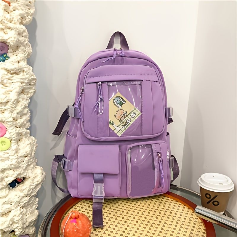 Kawaii Batoh Pro Školy Roztomilé Bookbags S Doplňky Pin Pro Dospívající Dívky