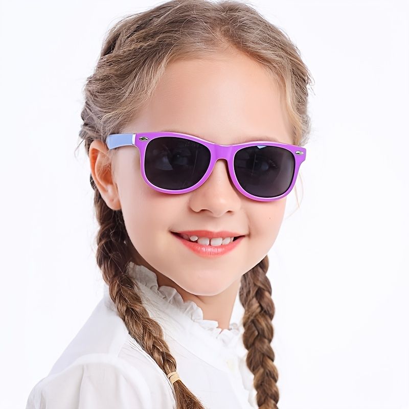 Dívčí Roztomilé Polarizované Silikonové Sluneční Brýle Větruodolné Uv Ochranné Pro Venkovní Cestování