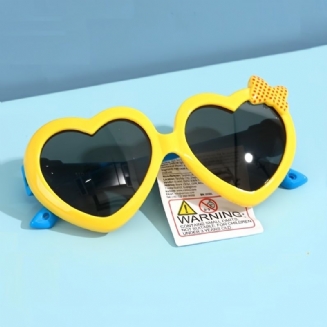 Dětské Dívčí Sluneční Brýle Uv Ochrana Ve Tvaru Srdce Bow Decor