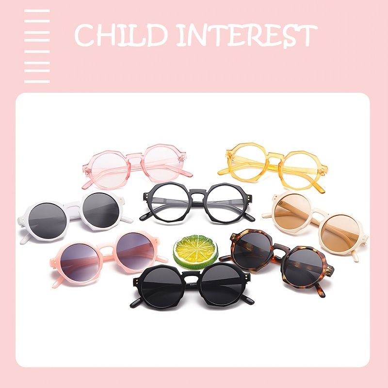 Dětské Kulaté Sluneční Brýle S Uv Ochranou Pro Dívky Chlapce