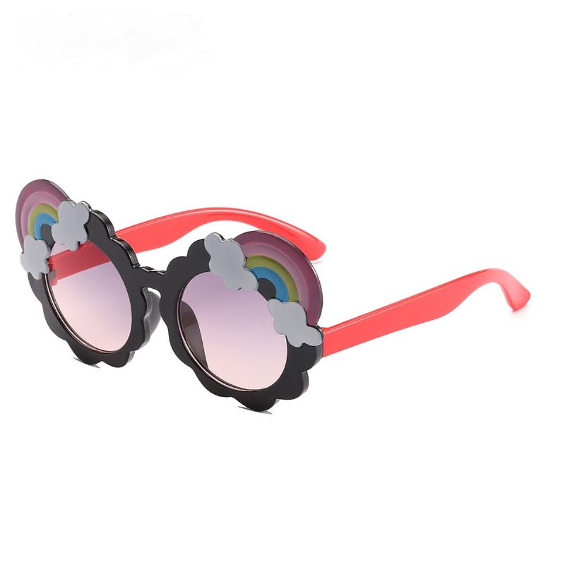 Dětské Sluneční Brýle Rainbow S Kulatým Rámem S Uv Ochranou Pro Dívky A Chlapce
