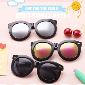 Dětské Sluneční Brýle S Kulatým Rámem S Uv Ochranou Pro Dívky A Chlapce