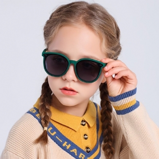 Dětské Sluneční Brýle Silikonové Polarizátory S Velkým Kulatým Rámem Pro Chlapce A Dívky