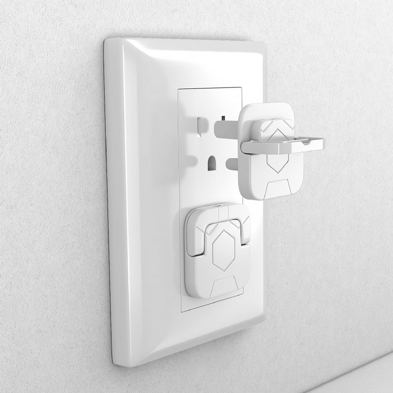 8 Ks / Sada Krytů Zásuvek Ochranné Kryty Pro Děti Pro Krytky Bezpečnostních Zástrček Pro Batolata Obtížné Pro Sejmutí Chrániče Proti Elektrickému Šoku Pro Usa 3-kolíkové