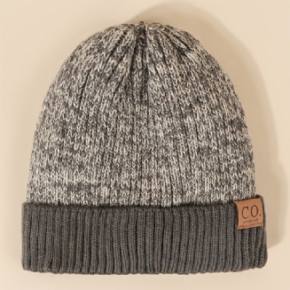 Kožená Čepice Label Skull Vlněná Venkovní Móda Neformální Styl Pro Ženy Dívky