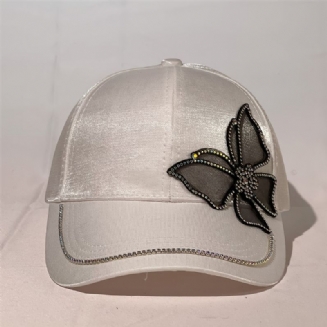 Ženy Dívky Butterfly Rhinestones Baseballové Čepice Klobouky Módní Bling Klobouk Proti Slunci S Cvočky Nastavitelný Hip Hop