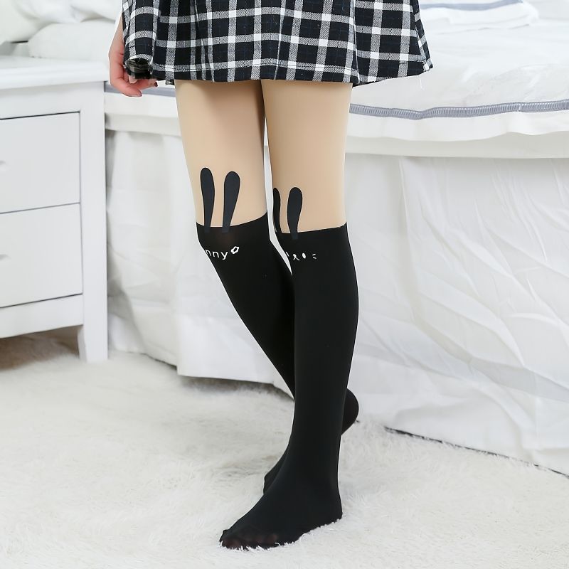 1 Pár Roztomilé Kreslené Dívčí Punčochy Ponožky Taneční Kalhoty