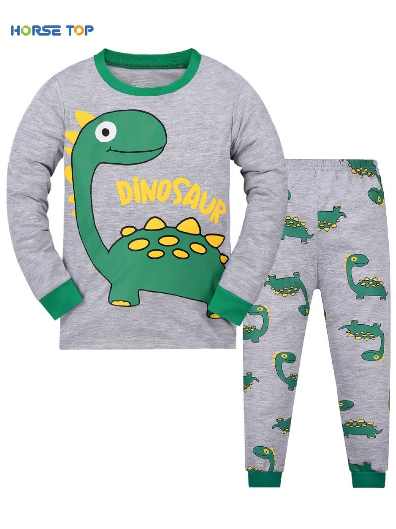 Chlapci Lounge Wear Homewear Tričko S Dlouhým Rukávem & Souprava Kalhot Pjs Outfit