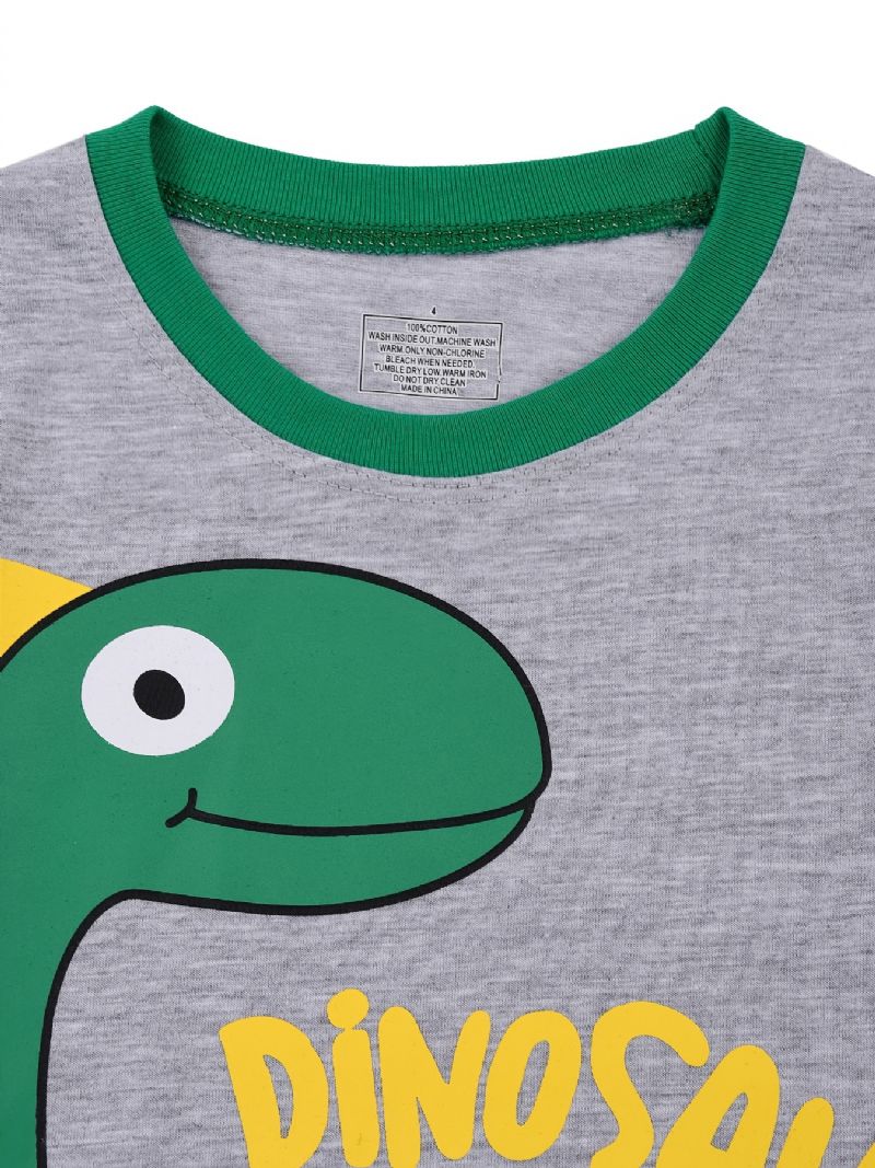 Chlapci Lounge Wear Homewear Tričko S Dlouhým Rukávem & Souprava Kalhot Pjs Outfit