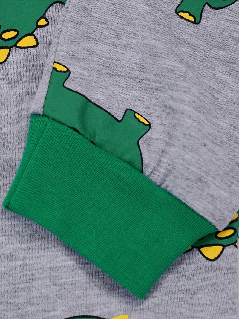 Chlapci Lounge Wear Homewear Tričko S Dlouhým Rukávem & Souprava Kalhot Pjs Outfit