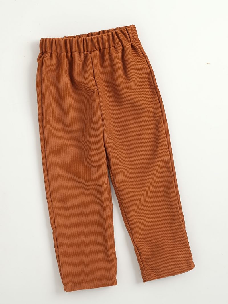 Chlapci Vintage Luk Manšestr Kostkovaná Košile A Pevné Kalhoty Na Párty