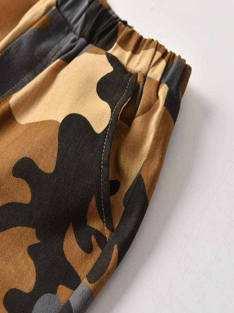 Chlapecké Camo Kalhoty Pro Volný Čas S Kapsami Na Jaro / Podzim