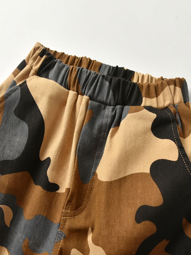 Chlapecké Camo Kalhoty Pro Volný Čas S Kapsami Na Jaro / Podzim