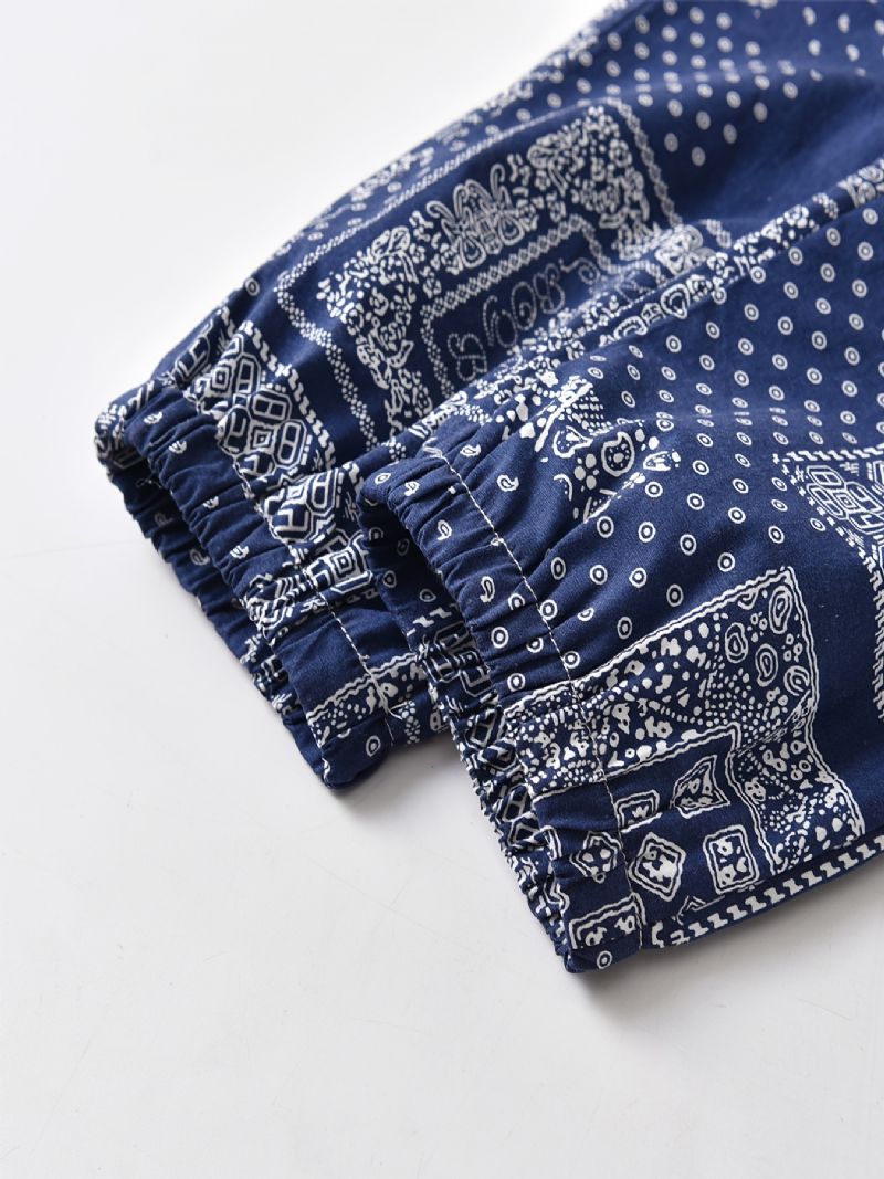 Chlapecké Geometrické Grafické Jogger Kalhoty S Elastickým Pasem Dětské Oblečení