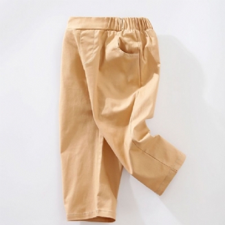 Chlapecké Jarní A Podzimní Pevné Kalhoty