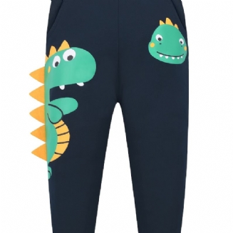 Chlapecké Tepláky Jogger Kalhoty S Dětským Oblečením V Designu Dinosaurů