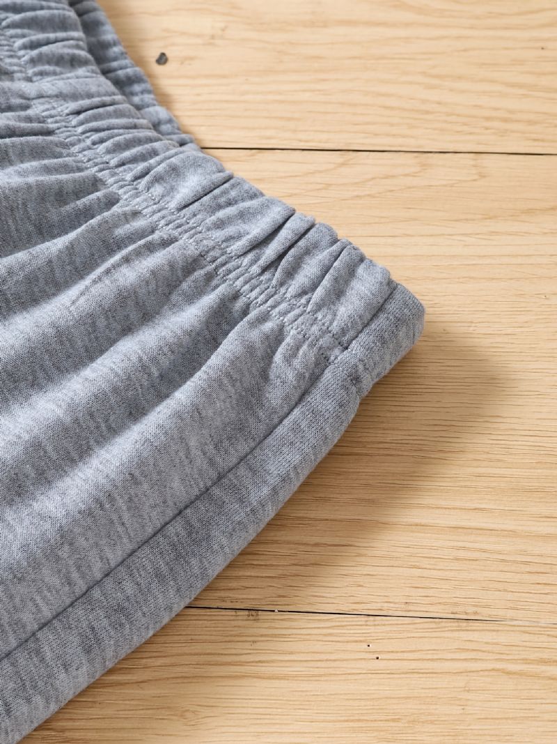 Dětské Dívčí Tepláky S Elastickým Pasem Letter Print Sportovní Jogger Pants Oblečení