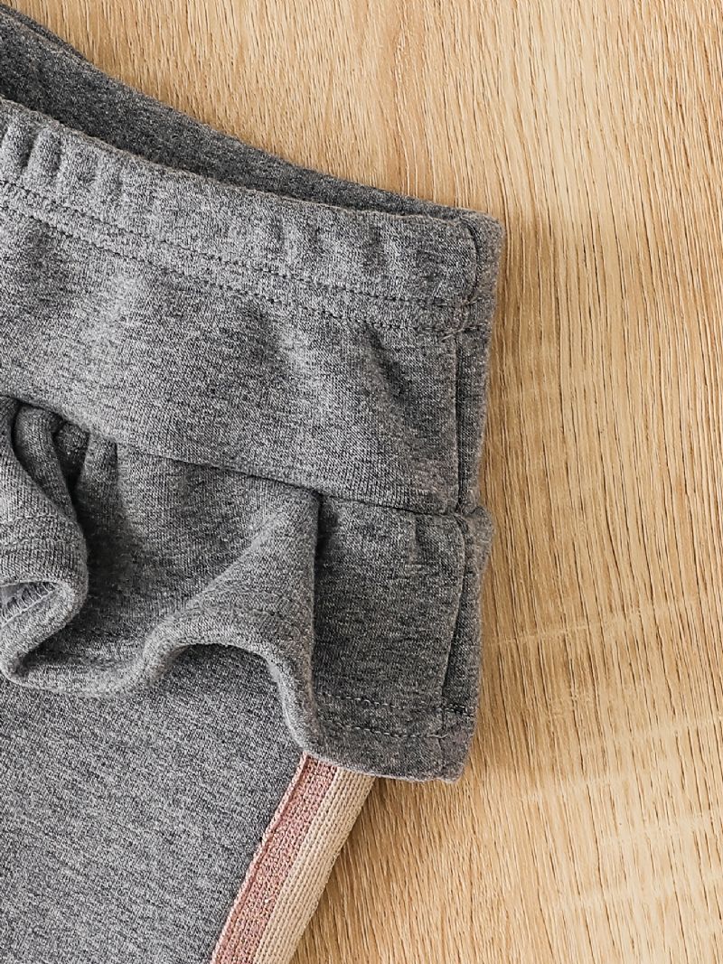 Dívčí Fleece Volánkový Trim Legíny Kalhoty Silné Teplé Dětské Oblečení Na Zimu
