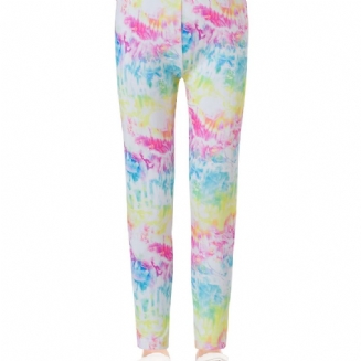 Dívčí Kravatu Dye Printed Legíny Yoga Kalhoty Dětské Oblečení